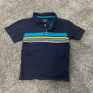 Boys Wonderkids 4T Blue Short Sleeve Polo T-Shirt